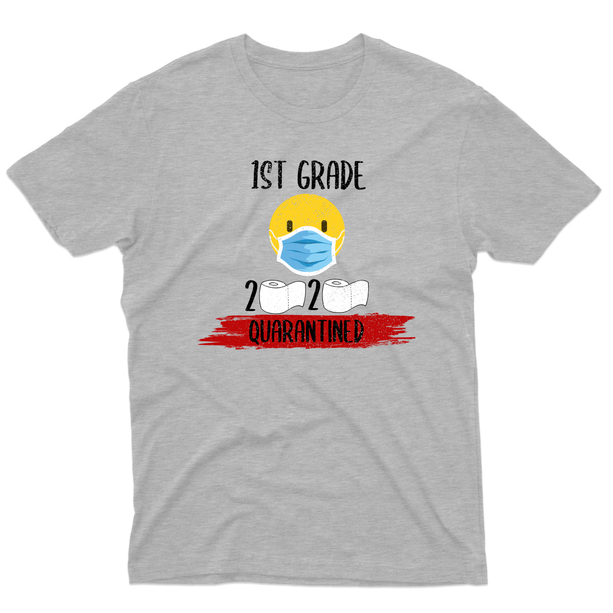 1st Grader Quarantined Men's T-shirt | Gray