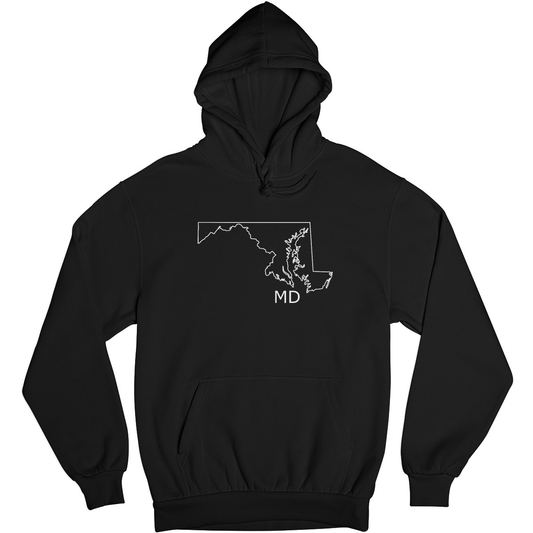 Maryland Unisex Hoodie | Black