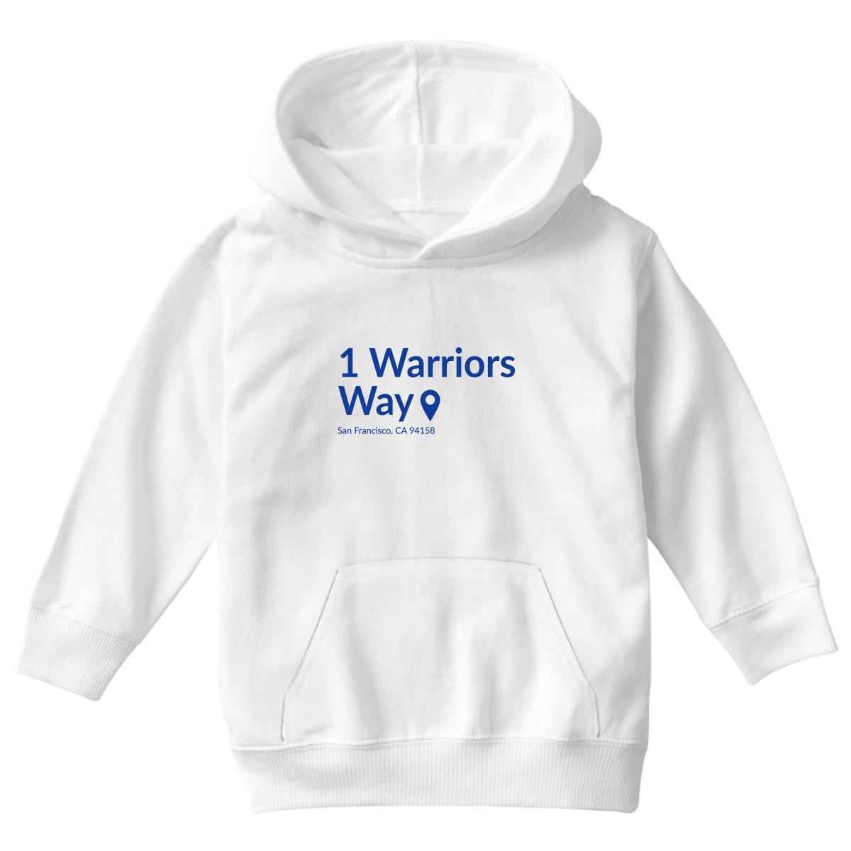 Golden State Basketball Stadium Kids Hoodie | White
