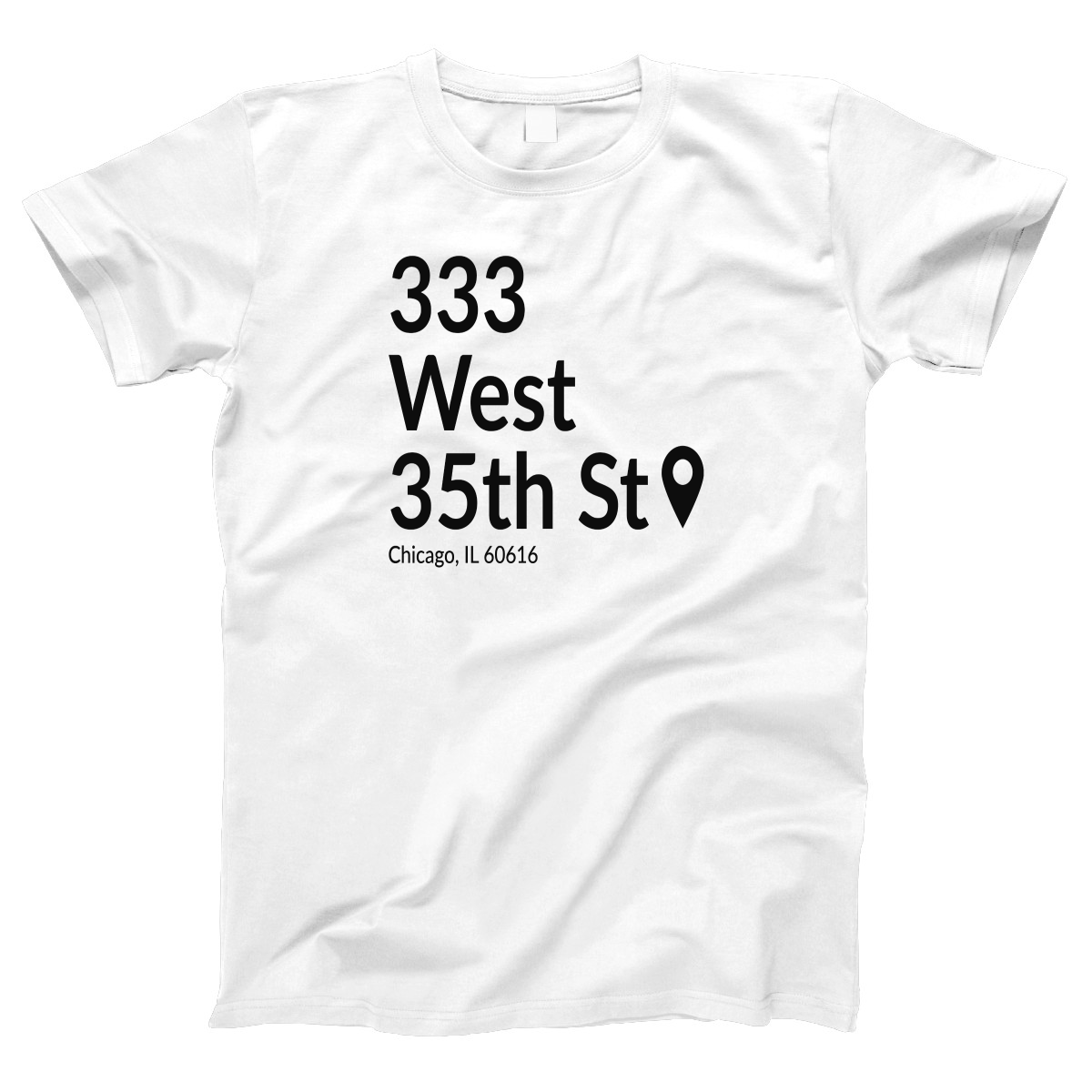 Chicago Baseball Stadium South Side Women's T-shirt | White