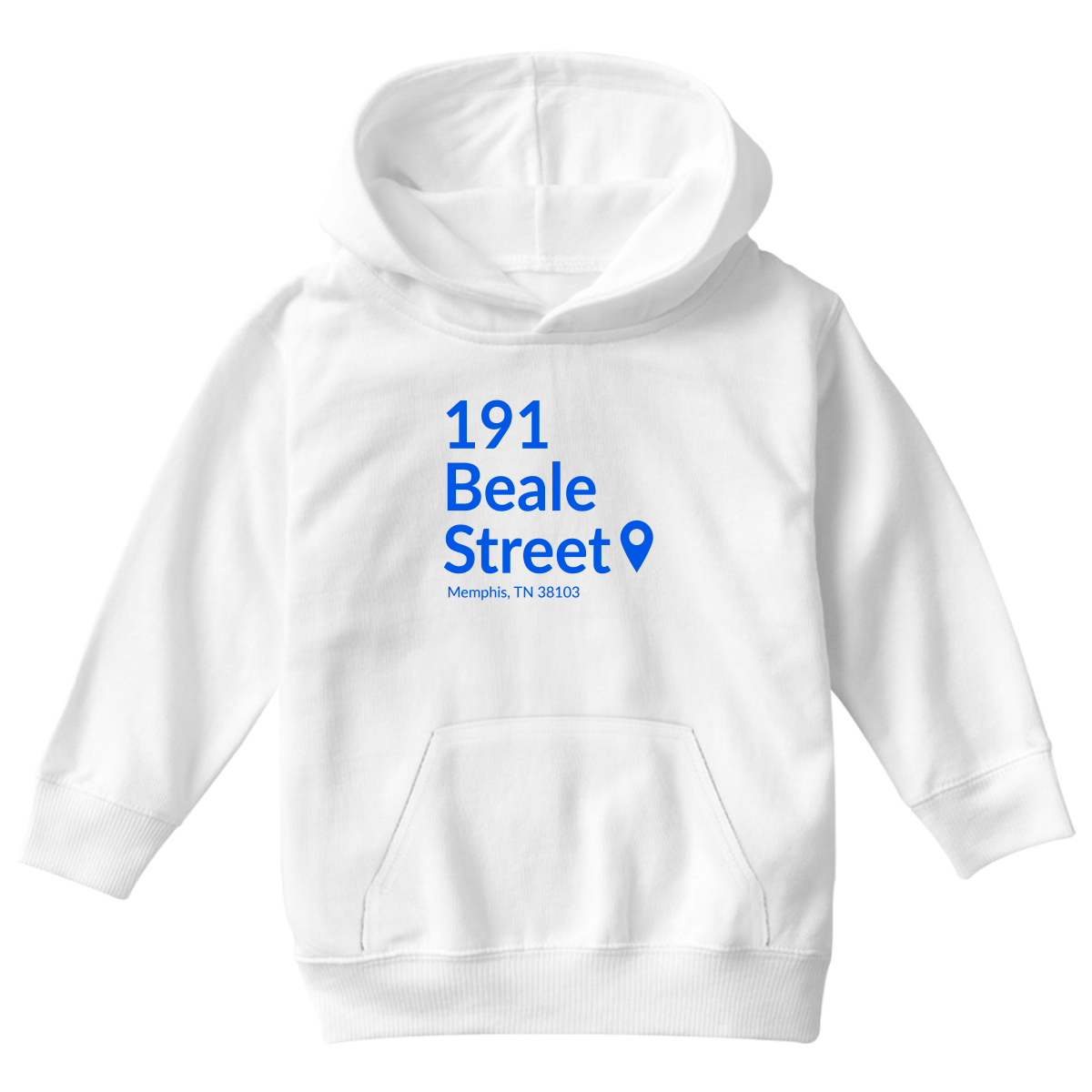 Memphis Basketball Stadium Kids Hoodie | White