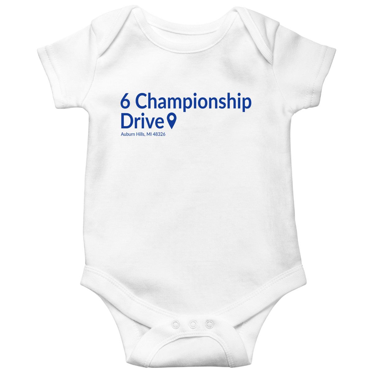 Detroit Basketball Stadium Baby Bodysuits