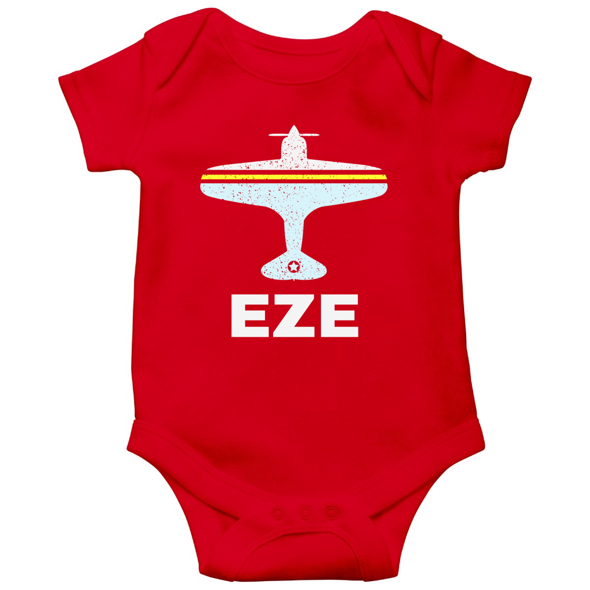 Fly Buenos Aires EZE Airport Baby Bodysuits | Red