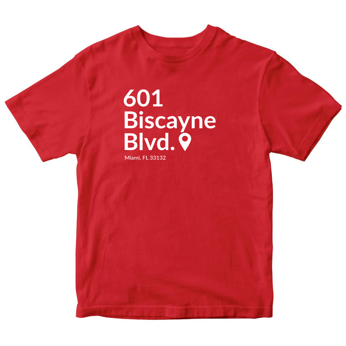 Miami Basketball Stadium Kids T-shirt