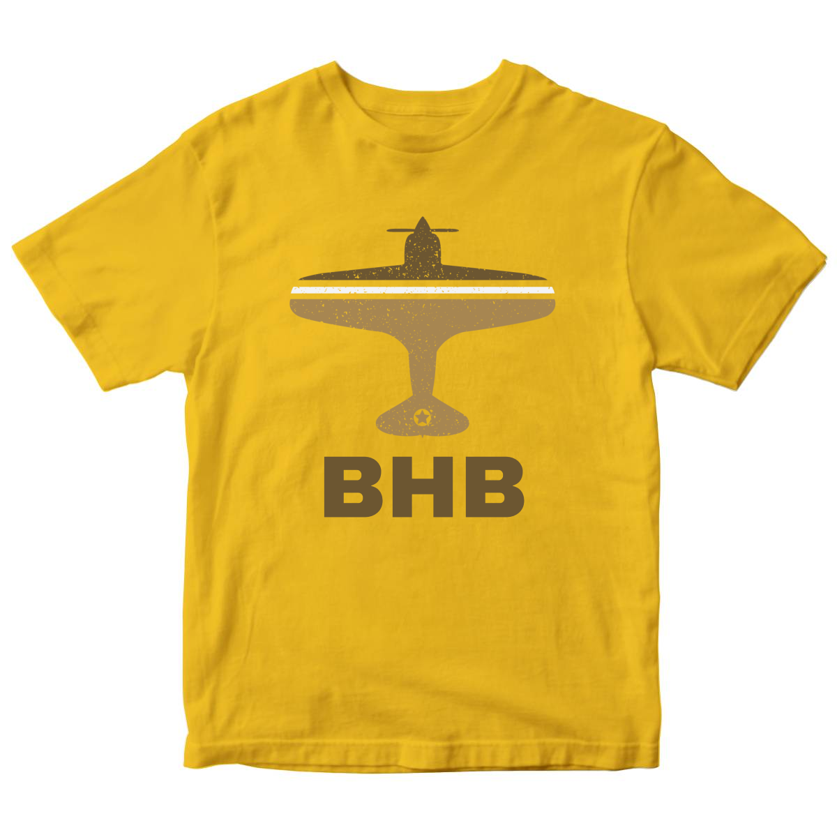 Fly Bar Harbor BHB Airport Kids T-shirt