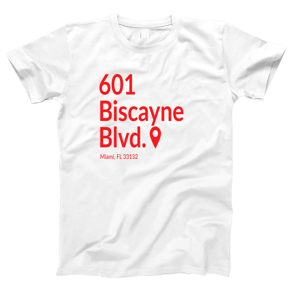 Miami Basketball Stadium Women's T-shirt | White