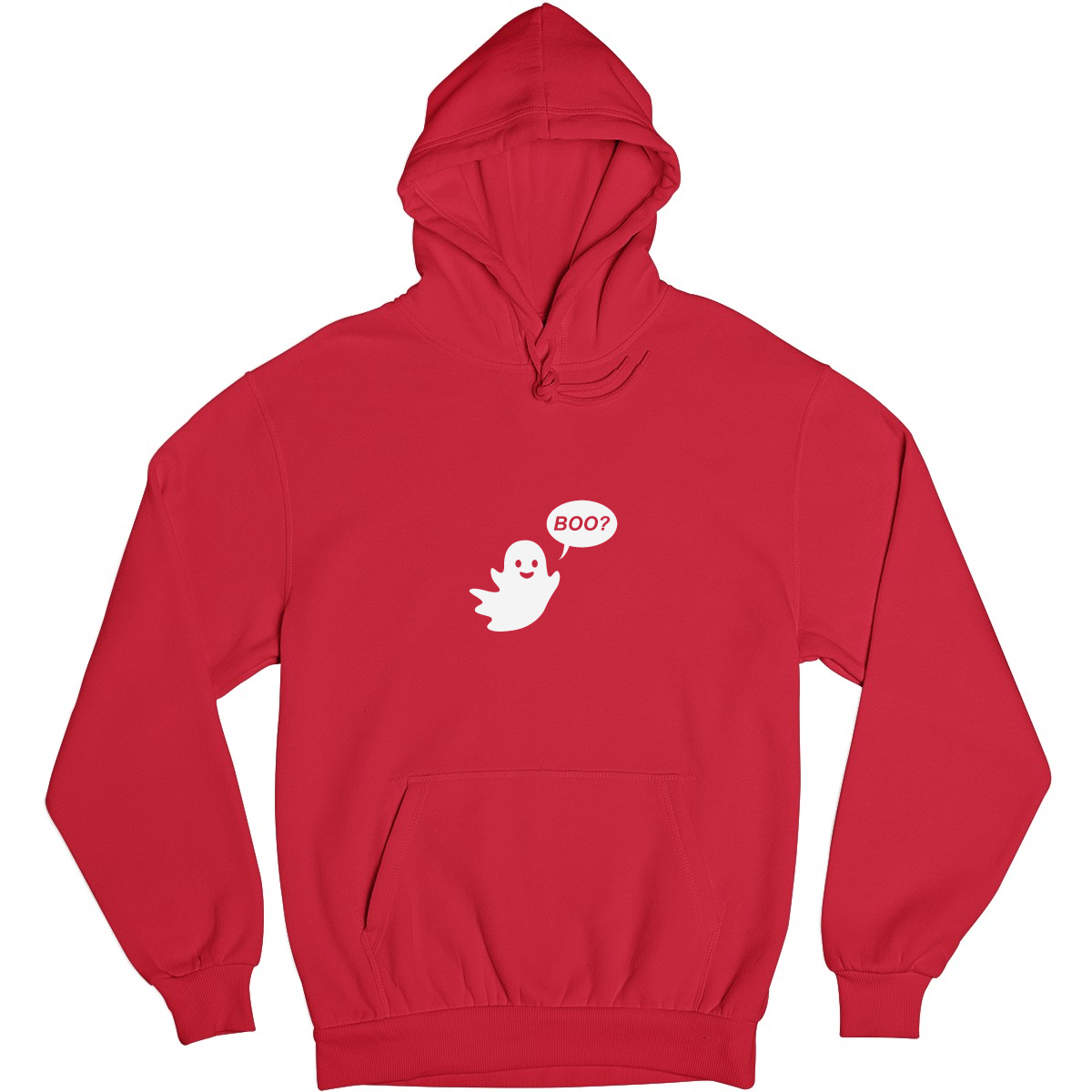 Cute Ghost Halloween Unisex Hoodie | Red