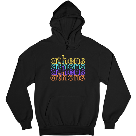 Athens Unisex Hoodie | Black