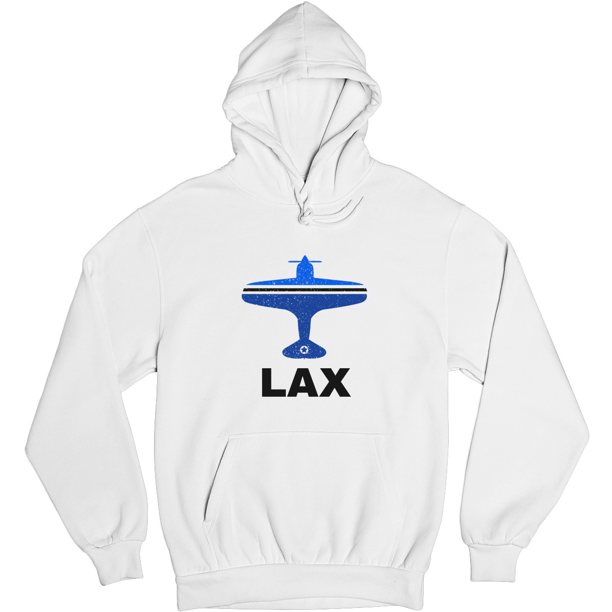 Fly Los Angeles LAX Airport Unisex Hoodie | White