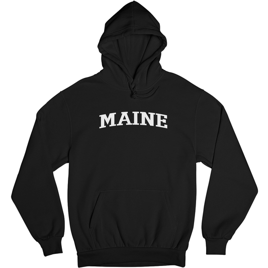 Maine Unisex Hoodie | Black