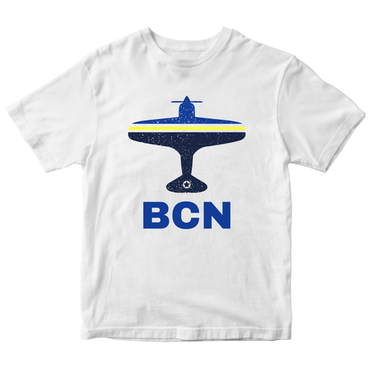 Fly Barcelona BCN Airport Kids T-shirt