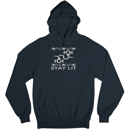 Stay Lit Unisex Hoodie | Navy