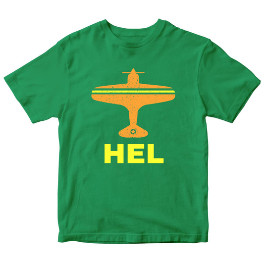 Fly Helsinki HEL Airport Kids T-shirt | Green