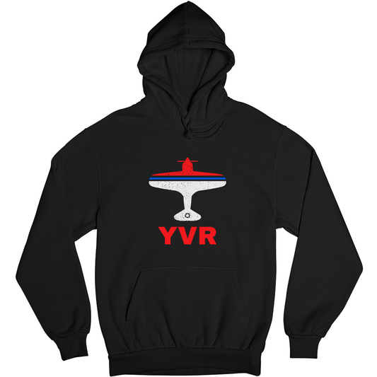 Fly Vancouver YVR Airport Unisex Hoodie | Black