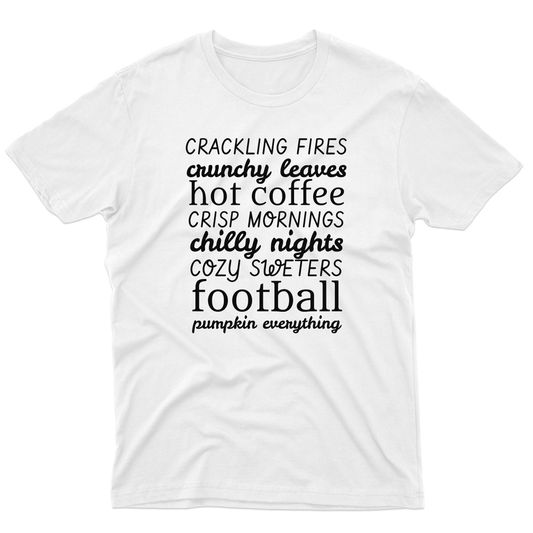 Fall List Men's T-shirt | White