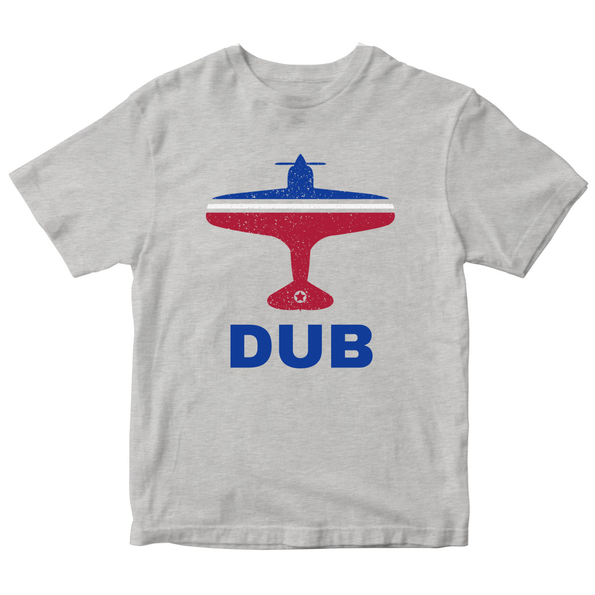 Fly Dublin DUB Airport Kids T-shirt | Gray