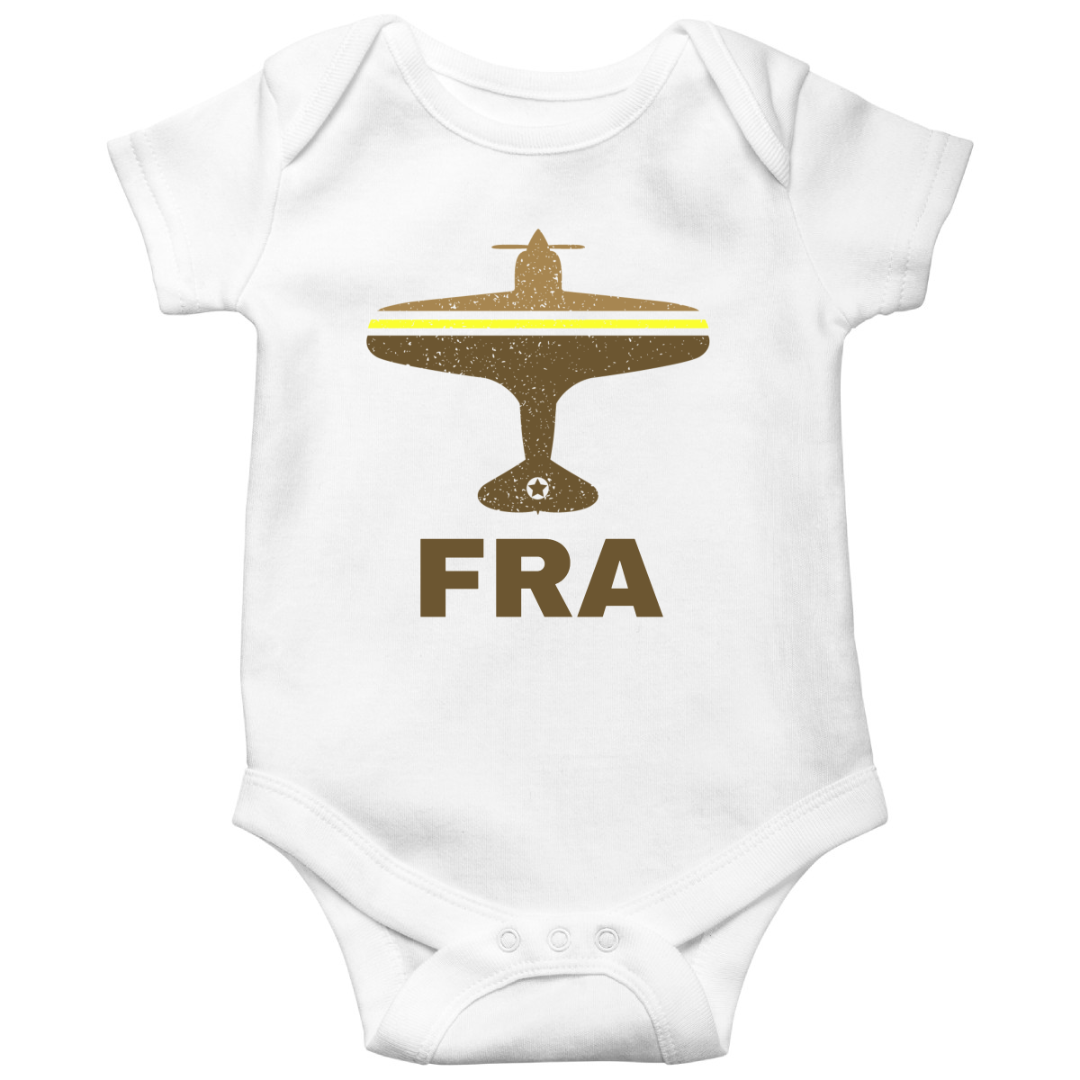 Fly Frankfurt FRA Airport Baby Bodysuits | White