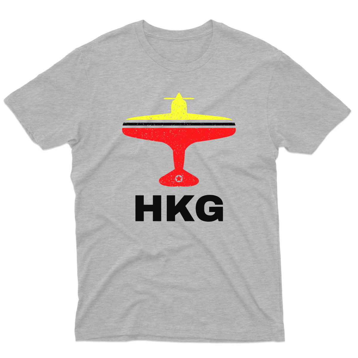 Fly Hong Kong HKG Airport Men's T-shirt | Gray