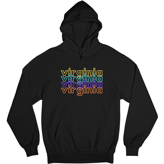 Virginia Unisex Hoodie | Black