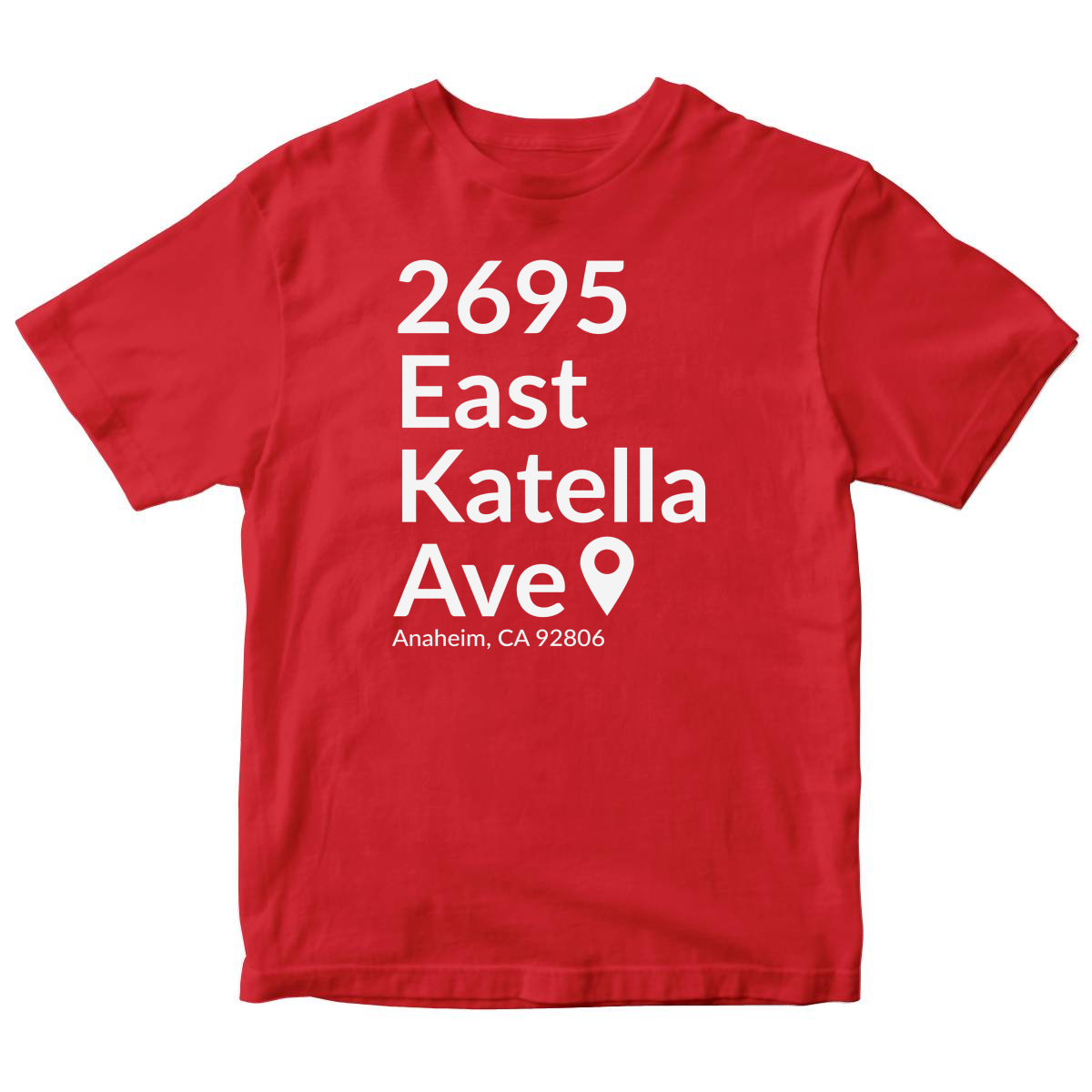 Anaheim Hockey Stadium Toddler T-shirt | Red