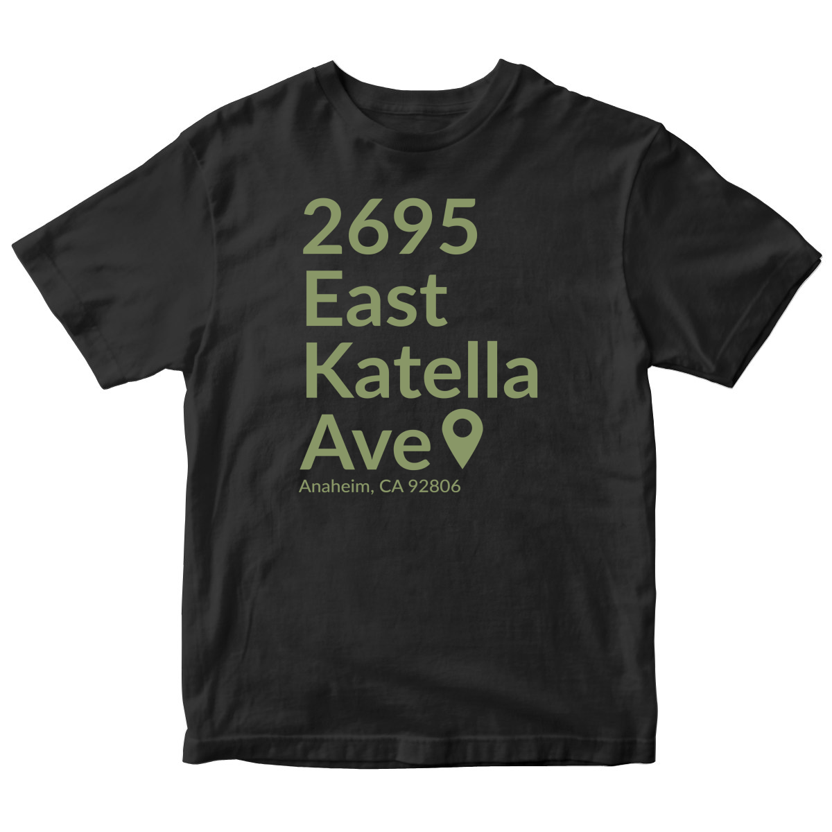 Anaheim Hockey Stadium Toddler T-shirt | Black