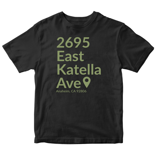 Anaheim Hockey Stadium  Toddler T-shirt | Black