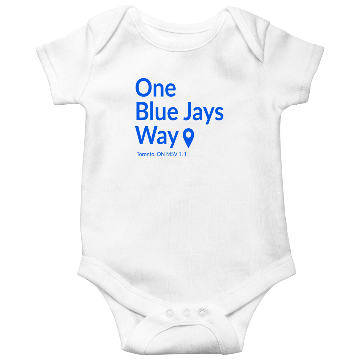 Toronto Baseball Stadium Baby Bodysuits | White
