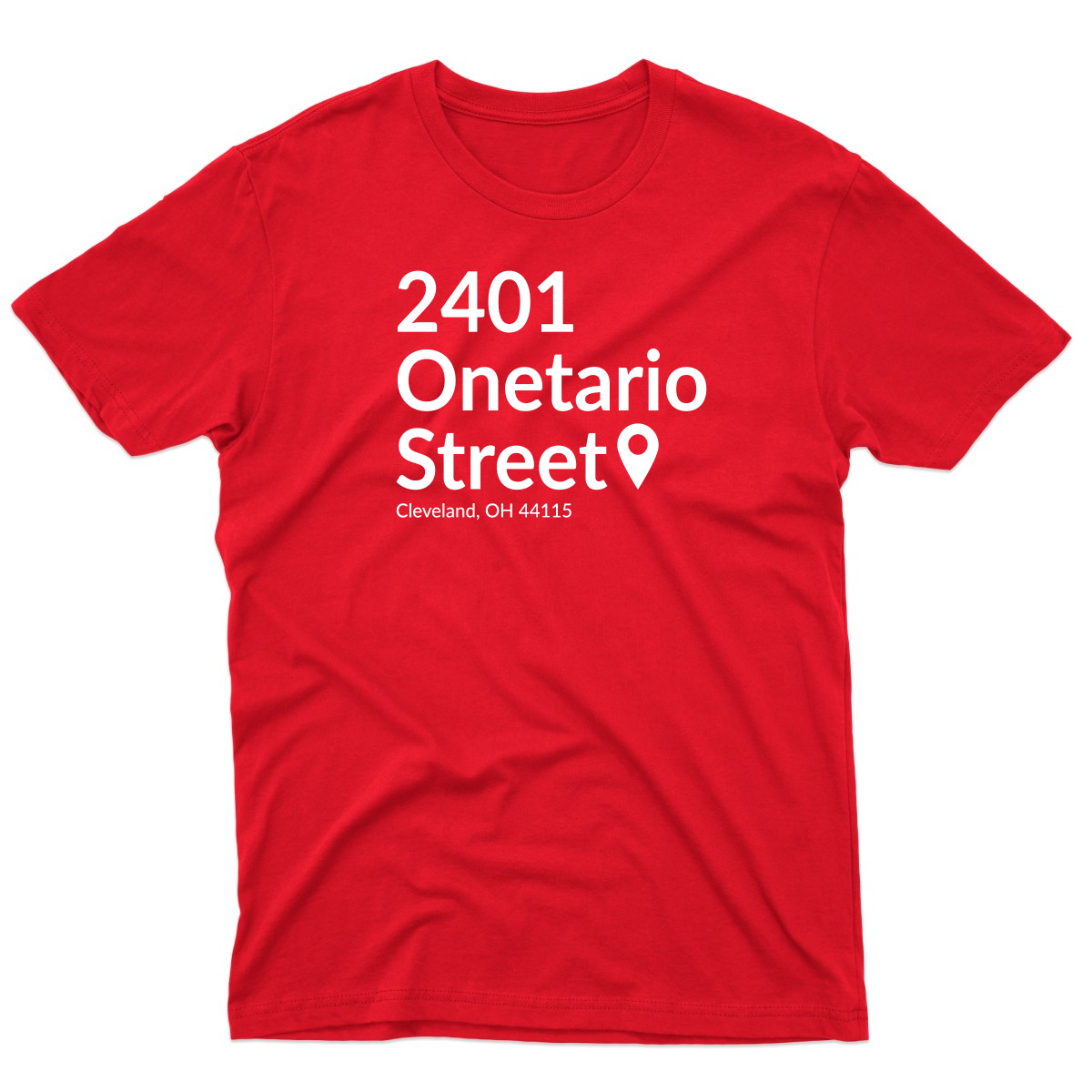 Cleveland Baseball Stadium Men's T-shirt | Red