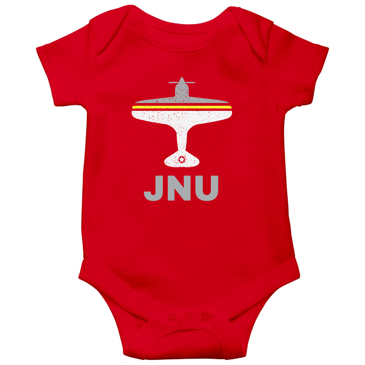 Fly Juneau JNU Airport Baby Bodysuits | Red