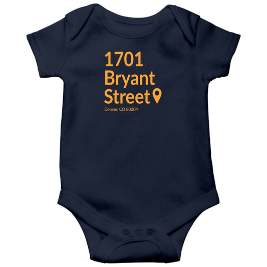 Denver Football Stadium Baby Bodysuits