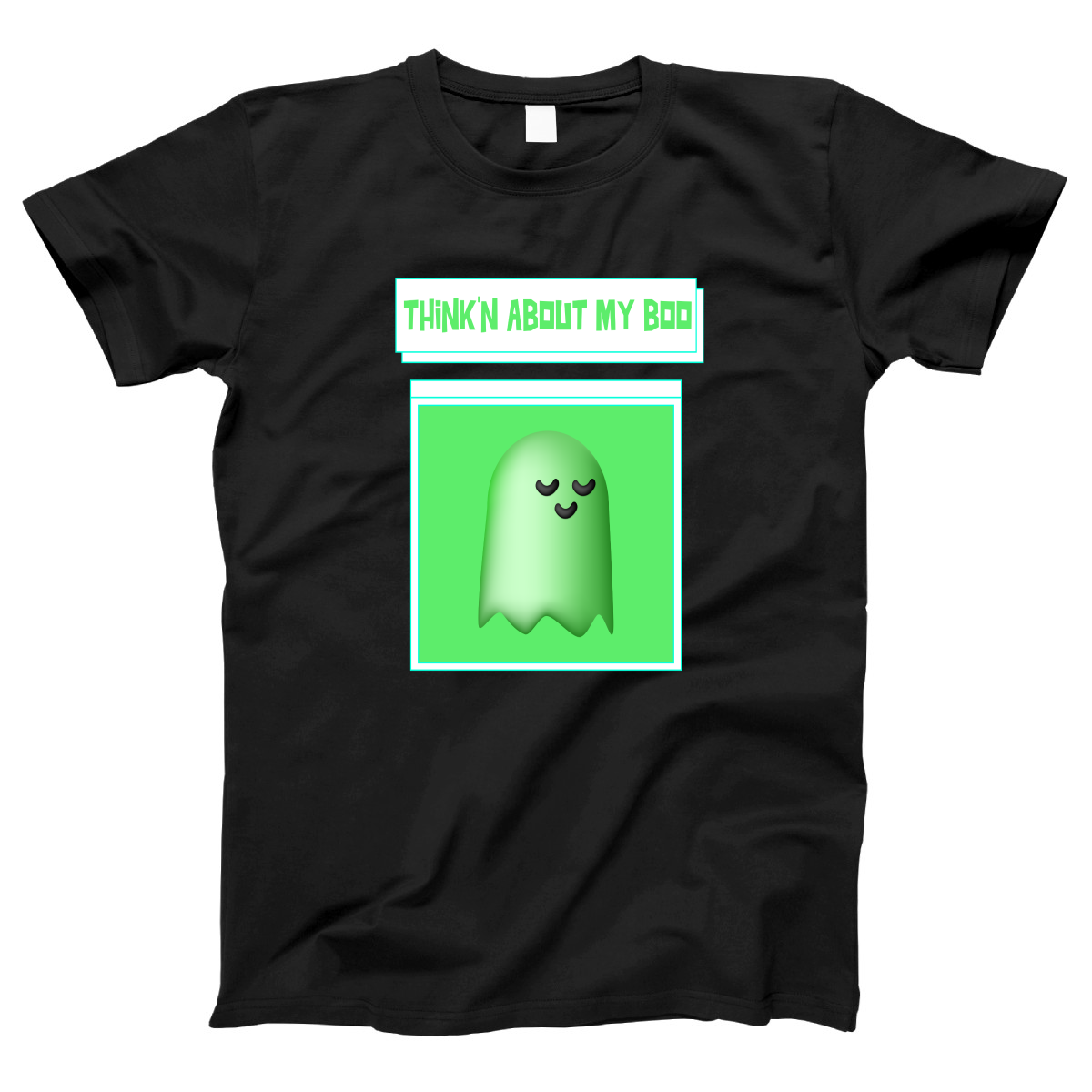 Think'n About My Boo Women's T-shirt | Black