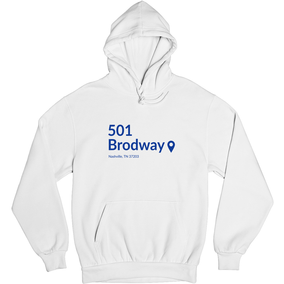 Nashville Hockey Stadium Unisex Hoodie | White