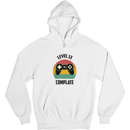 LEVEL 13 Unisex Hoodie | White