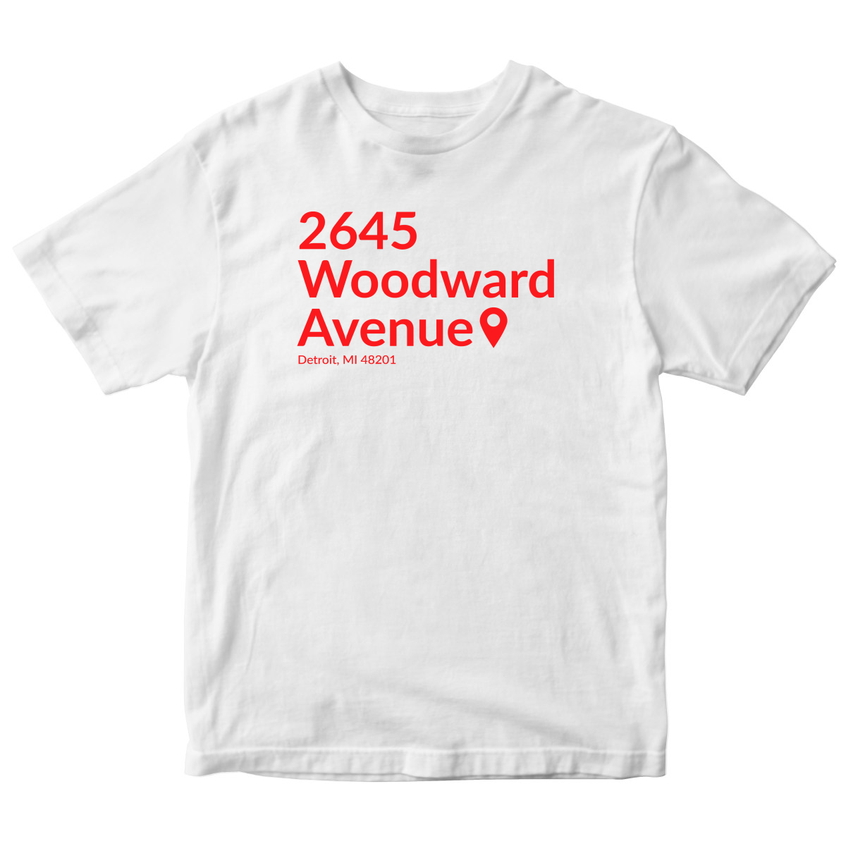 Detroit Hockey Stadium Kids T-shirt | White