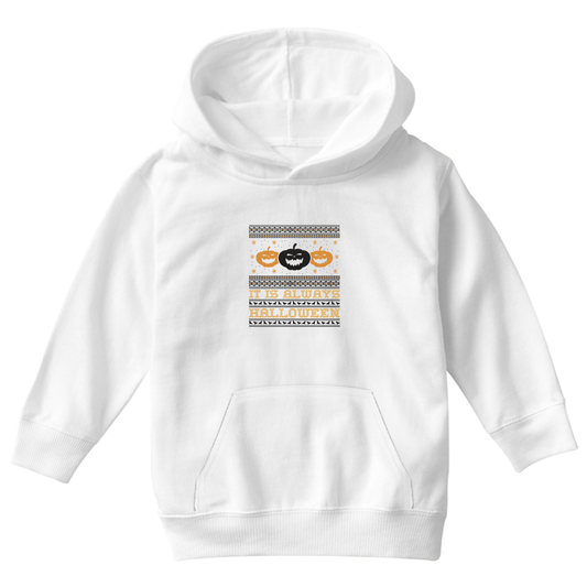 It's Always Halloween Kids Hoodie | White