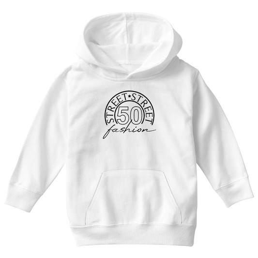Retro 50 Kids Hoodie | White