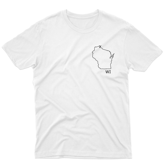 Wisconsin Men's T-shirt | White