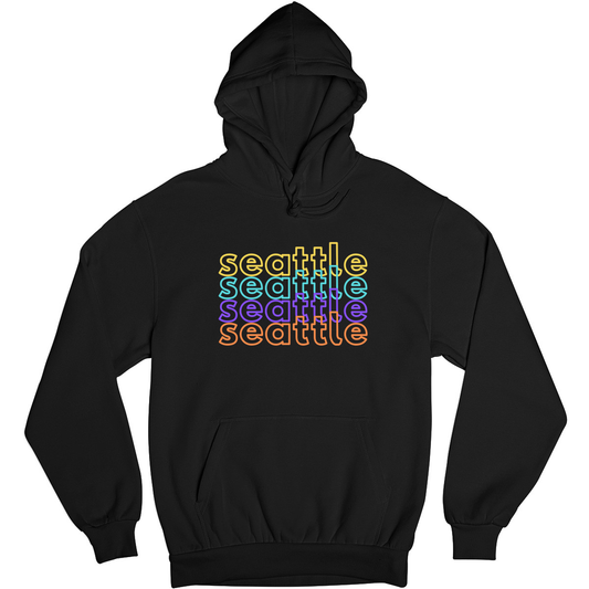 Seattle Unisex Hoodie | Black