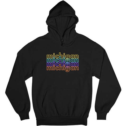 Michigan Unisex Hoodie | Black