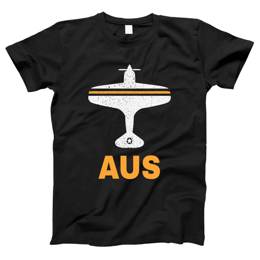 Fly Austin AUS Airport Women's T-shirt | Black