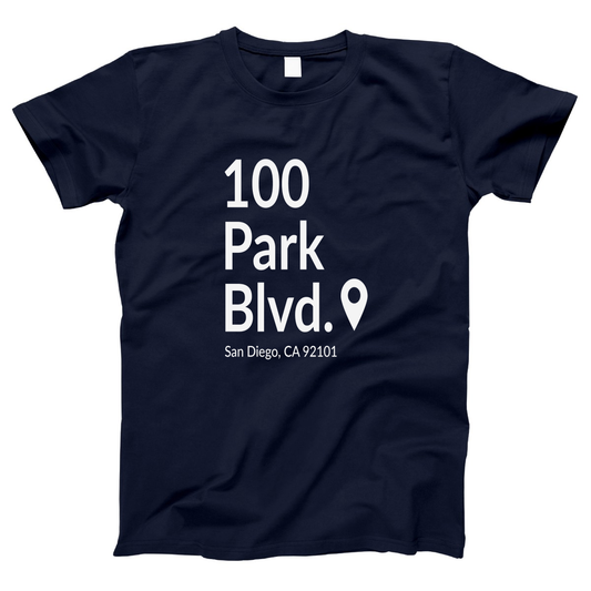 San Diego Baseball Stadium Women's T-shirt | Navy