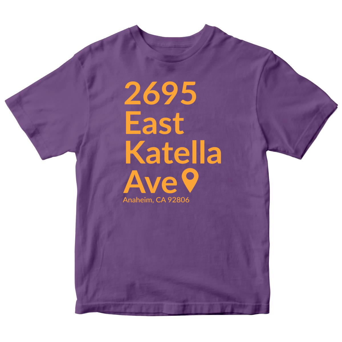 Anaheim Hockey Stadium Toddler T-shirt | Purple