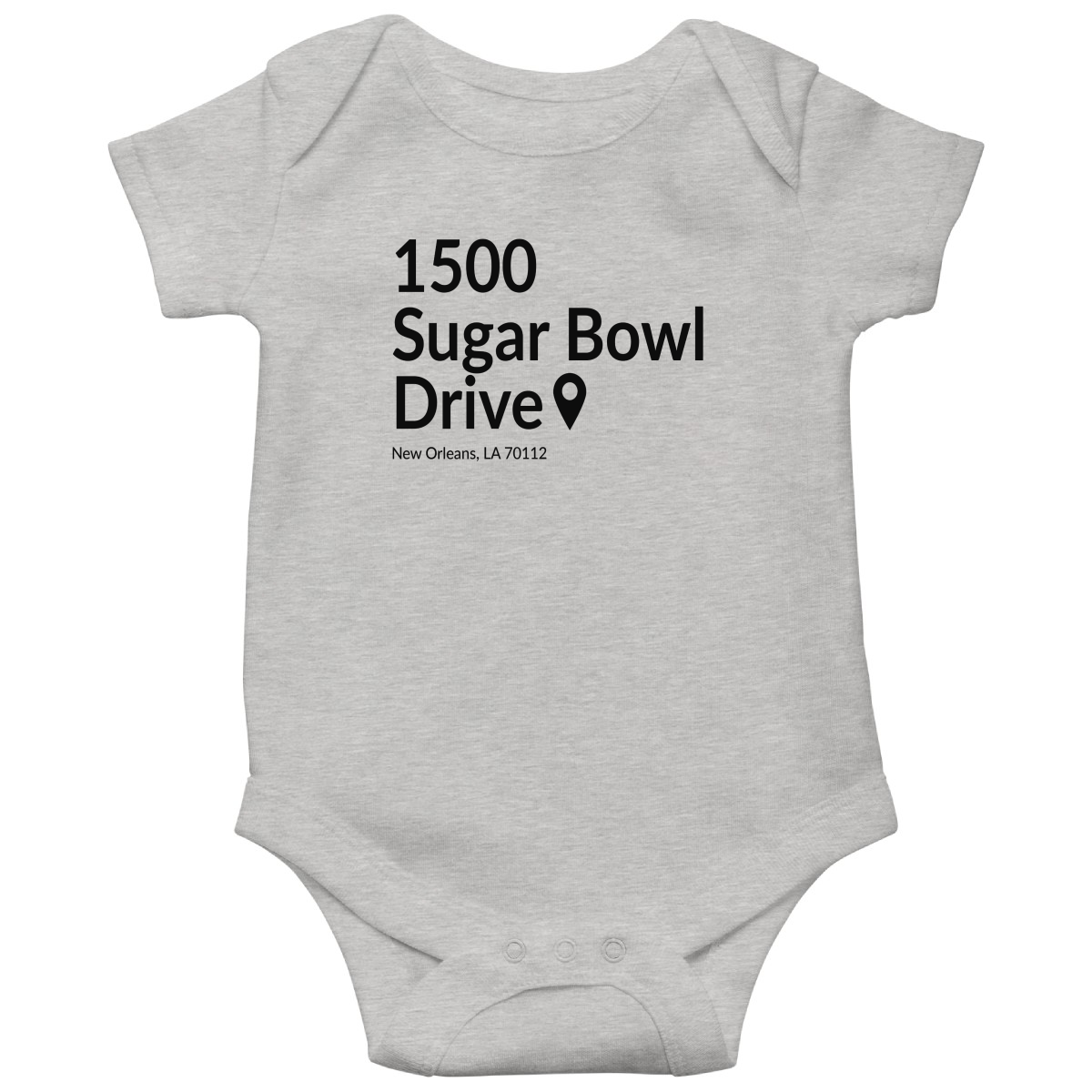 New Orleans Football Stadium Baby Bodysuits