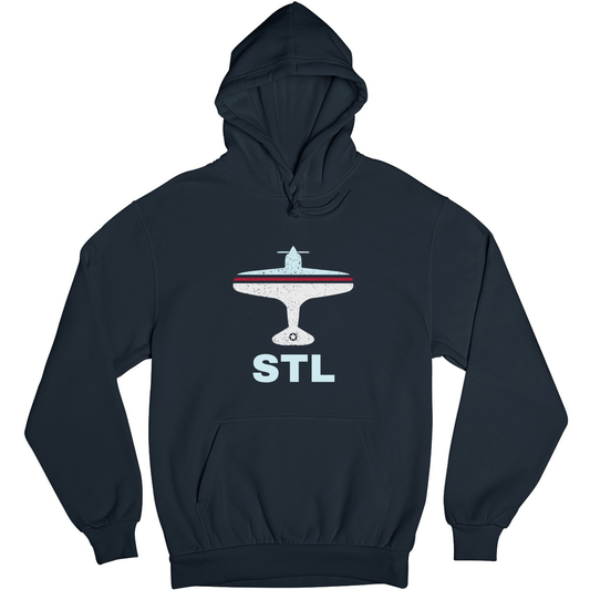 Fly St. Louis STL Airport Unisex Hoodie | Navy