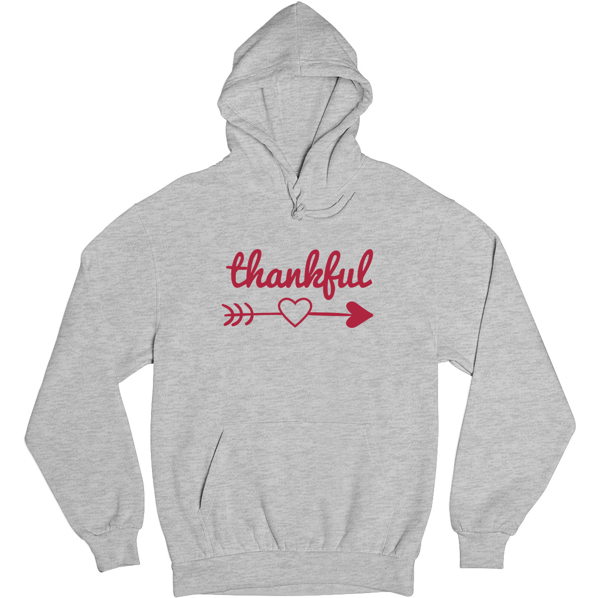 Thankful Heart Unisex Hoodie | Gray