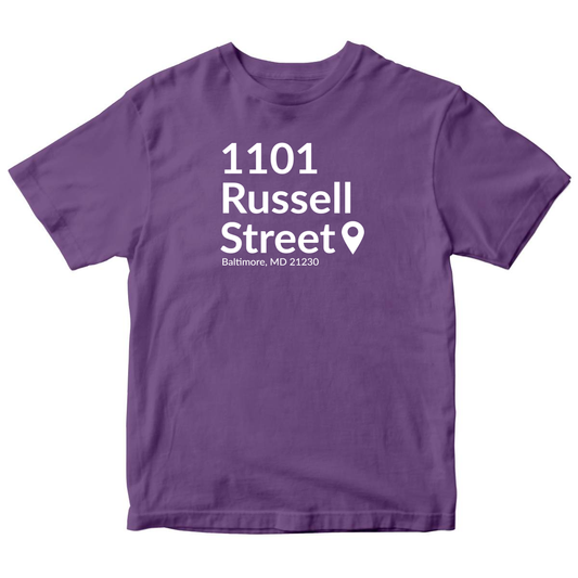 Baltimore Football Stadium Toddler T-shirt | Purple