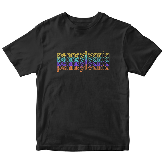 Pennsylvania Kids T-shirt | Black