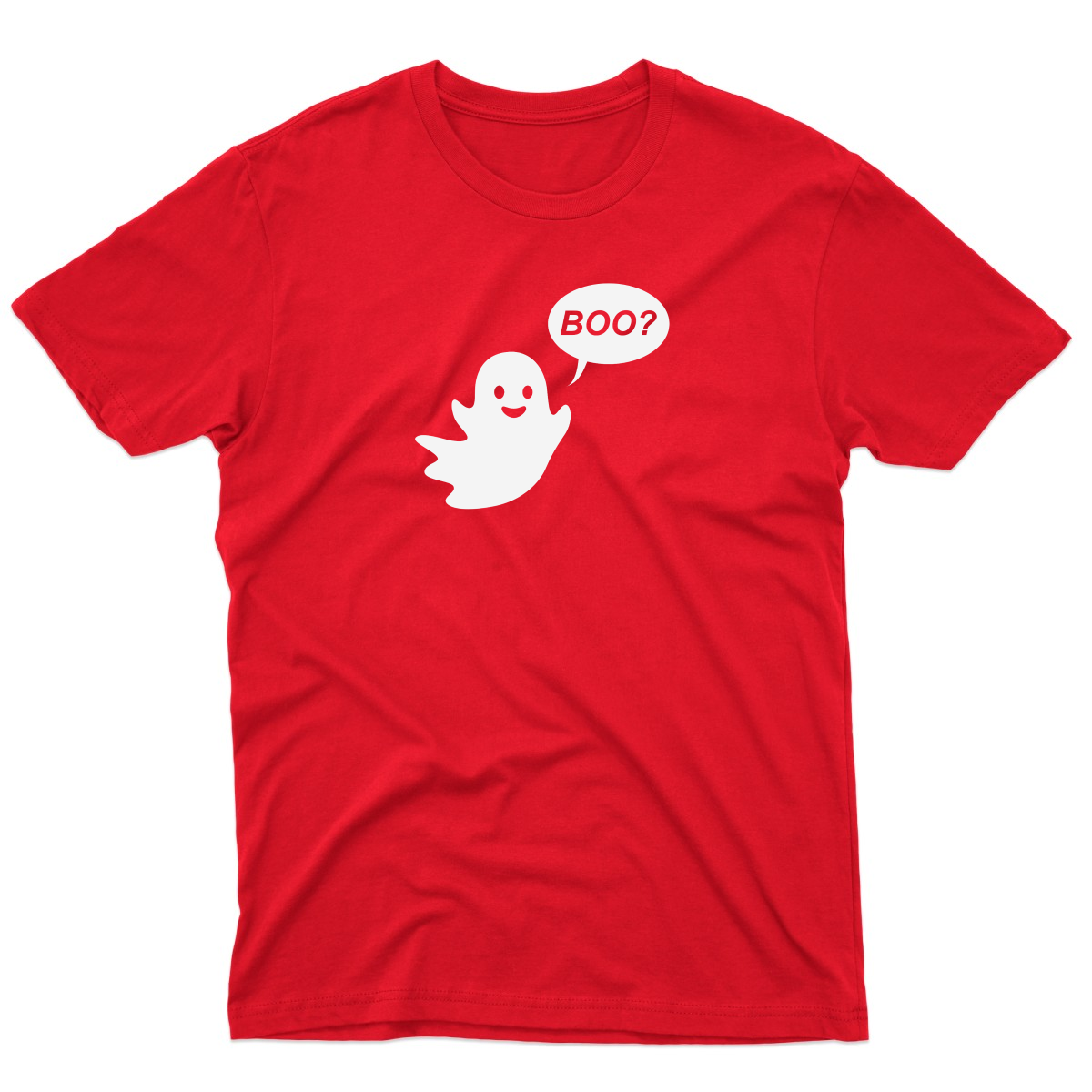Cute Ghost Halloween Men's T-shirt | Red