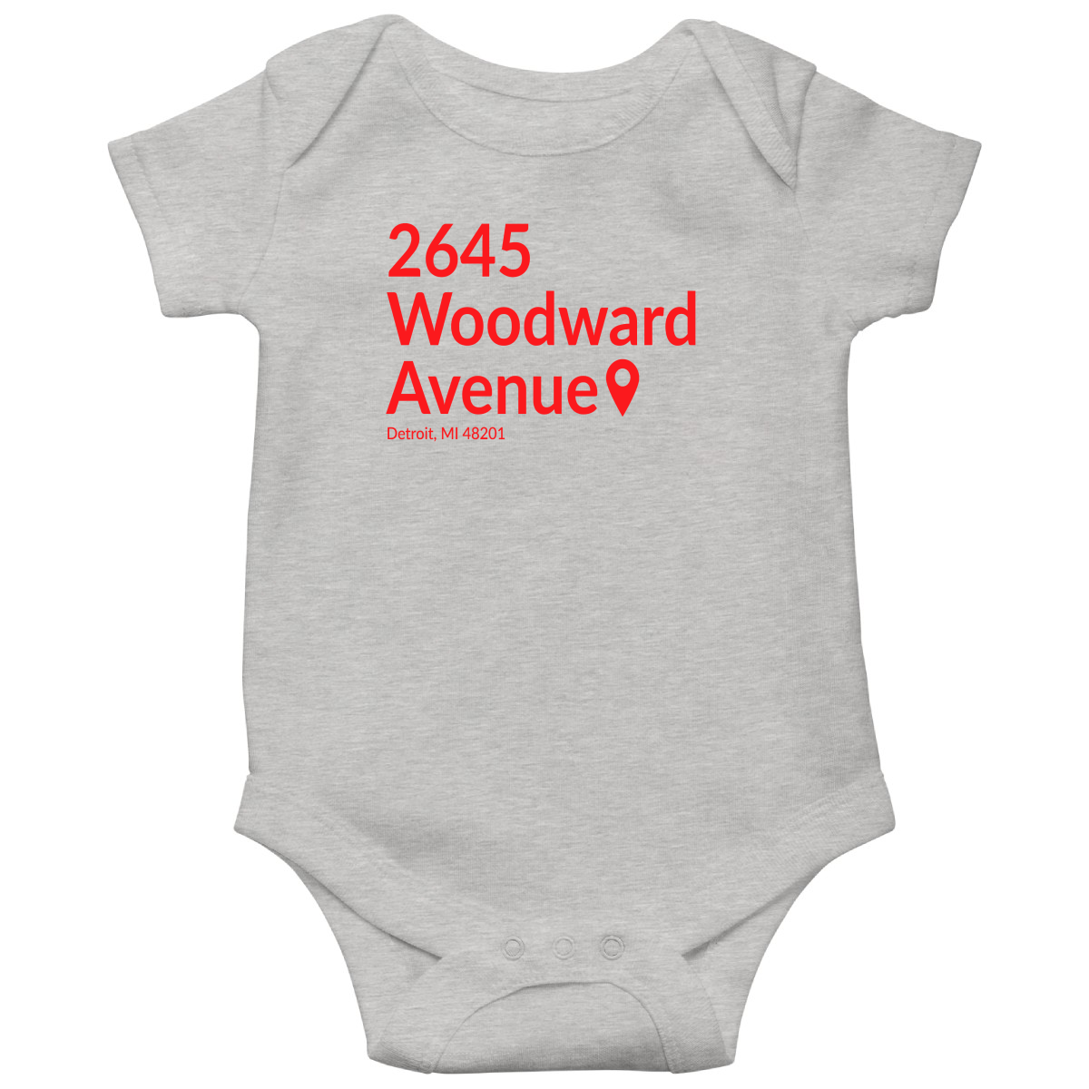 Detroit Hockey Stadium Baby Bodysuits