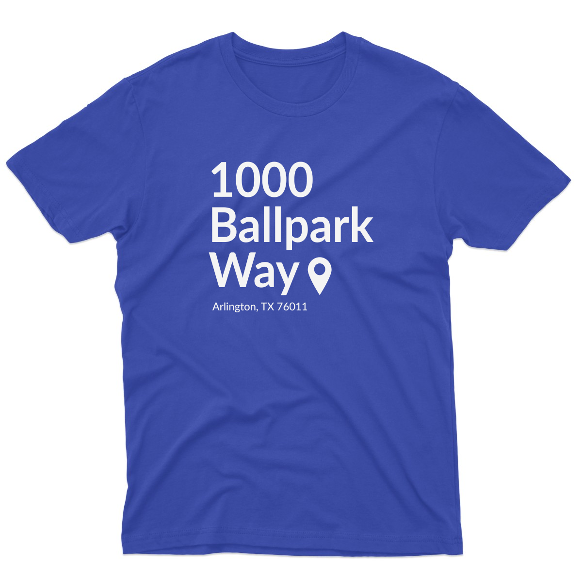 Texas Baseball Stadium Men's T-shirt | Blue